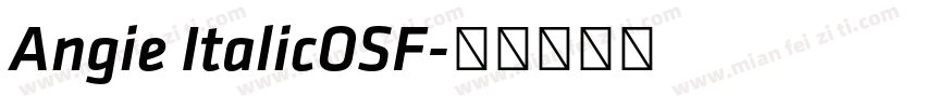Angie ItalicOSF字体转换